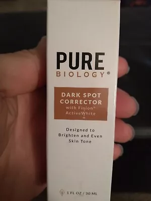 BRAND NEW Pure Biology Vitamin Dark Spot Corrector With Fision Active White • $10