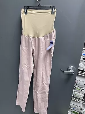 NWT Motherhood Maternity Full Belly Band Pink Skinny Pants Sz XL • $14