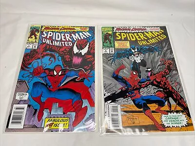 Spider-Man Unlimited #1 2 Lot Of 2 Maximum Carnage Marvel 1993 NM Boarded • $10.93
