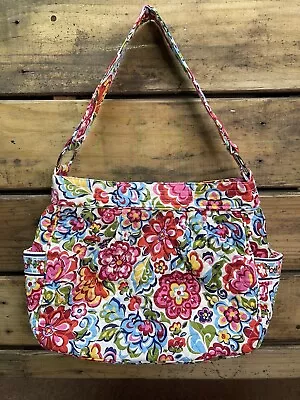 Vera Bradley Medium Shoulder Bag/Purse Retired  Hope Garden  Pattern • $13.99