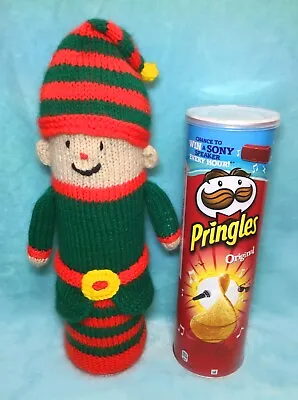 £2.99 • Buy KNITTING PATTERN - Christmas Elf Pringles Crisps Holder 26 Cms