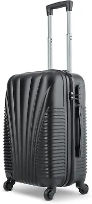 Hard Shell Cabin Travel 4 Wheels Luggage Suitcase ABS Lightweight Carry Trolley • £22.95