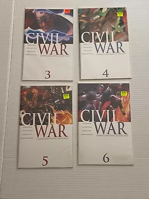 Marvel Civil War 3 4 5 6 Nm Civil War Lot Of Four Comics Nm • $32.89