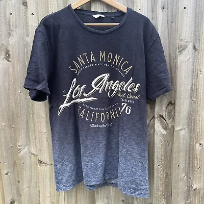 Men’s Next Los Angeles Navy Tee Shirt Size XL • £4.50
