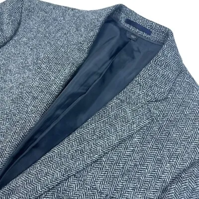 J Crew Men's Moon Wool 2-Button Ludlow Blazer Gray Tweed Herringbone • 38R • $160.99