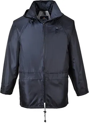 Portwest US440 Classic Waterproof Rain Jacket W/ Sealed Seams & Adjustable Hood • $22.95