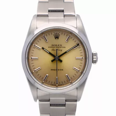 Rolex Air-King 14000 With 34mm Oystersteel Case And Cream Dial. Good Condition. • £4350