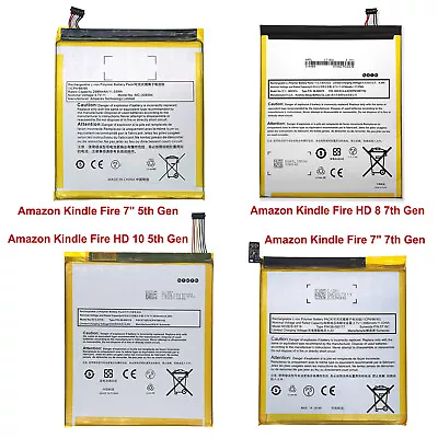 Battery For Amazon Kindle Fire 7  5th 7th Gen HD 8 7th Gen HD 10 5th Gen • $12.49