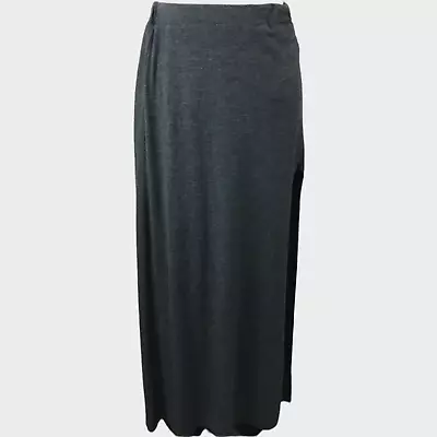 A'reve Womens Small Gray Long Slit Skirt • $11.70