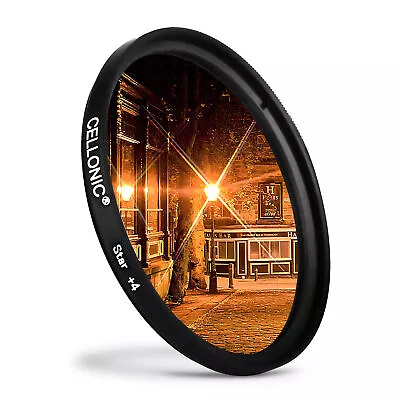 Star Filter 4 Pt 72mm For Canon EF-S 15-85mm F/3.5-5.6 IS USM EF 50mm F/1.2L USM • £16.90