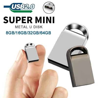 Mini Metal USB Stick 3.0/2.0 Flash Drive 64GB 32GB 16GB 8GB Thumb Memory Drive • $4.59