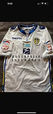 Leeds United Stephen Warnock Match Worn 2012 Home Shirt Prostate Cancer Uk • £200