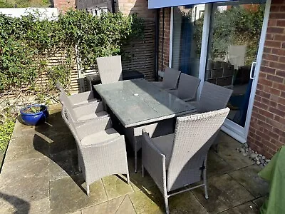 Bellagio 8 Seater Ratan Garden Furniture Set • £250