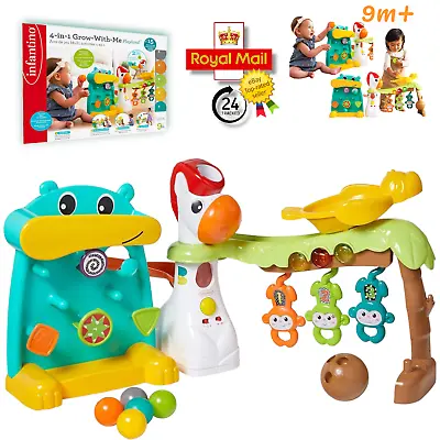 Infantino 4 In 1 Grow With Me Playland 9M+ Baby Toddler Play Center Interactive • £33.99