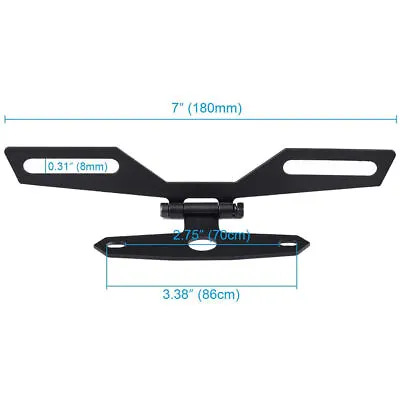 Motorcycle Fender Eliminator License Holder Mount Tidy Tail Number Plate Bracket • $10.85