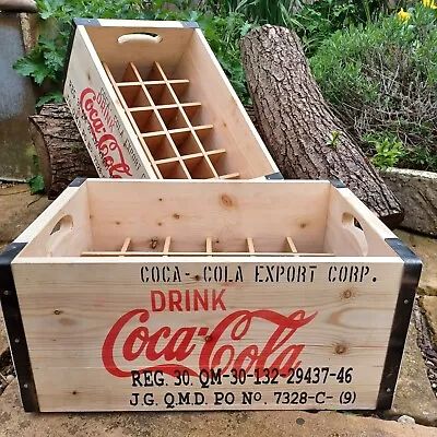 Reproduction Ww2 American Coca-Cola Wooden Crate. • £55