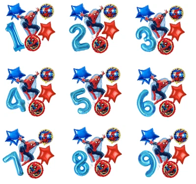 £5.99 • Buy Spiderman Foil & Latex Balloons Age Balloon Kids Birthday Party Decoration Set 3