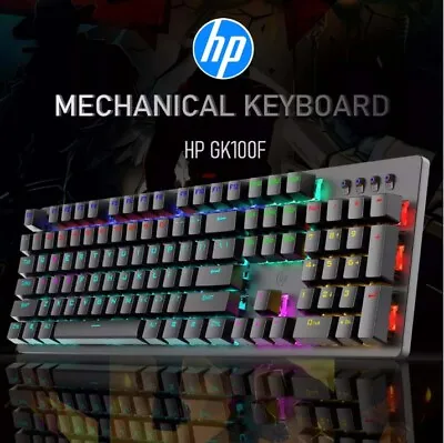 $79.99 • Buy HP Mechanical Gaming Keyboard Wired RGB LED Backlit Game Keyboards For PC MAC