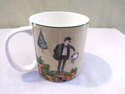 £4 • Buy Past Times 'Need Re-Potting' Illustrated  Large Bone China Mug Gardening