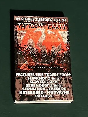 Slipknot Liberate Tattoo Earth Cassette Promotion Tested Working Mudvayne Dig • $21.95