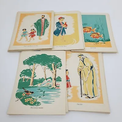 Vintage Ephemera Lot Of 51~Bible Story Cards~1945 Scripture Press~6  × 4.5  • $47.50