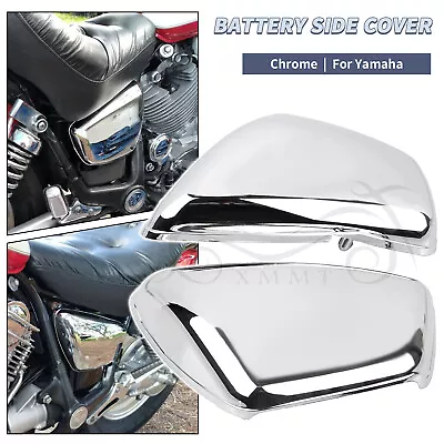 Chrome Left Right Battery Side Panel Cover Fit For Yamaha Virago 750/1100 84-UP • $25.98
