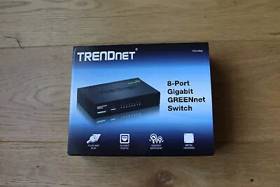 TrendNet 8-Port Gigabit GREENnet Switch TEG-S82g #433 • £0.99