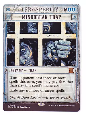 MTG Mindbreak Trap - Outlaws Of Thunder Junction: Breaking News [Foil] NM • $64.58