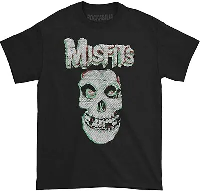 $14.39 • Buy Misfits Rock Band Skull Threadpixel Tee T-Shirt Black New