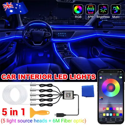 12V Car Interior Led Lights RGB Strip Light Trim 16 Million Colors Lighting Kit • $24.95