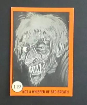 1961 Nu-Cards Horror Monster Trading Cards #119 • $5