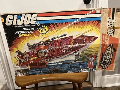 Vintage GI Joe ARAH Cobra Hydrofoil Moray With Lamprey  Hasbro 1985 W/ Box • $175