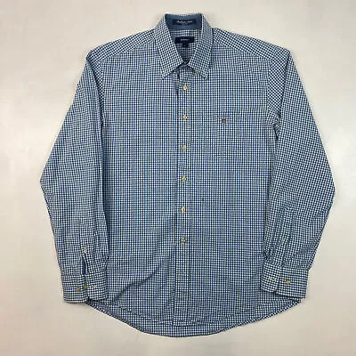 Gant Blue Chequered Shirt  Size L • £19.95