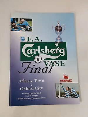 £1 • Buy 1995 FA Vase Final: Arlesey Town V. Oxford City