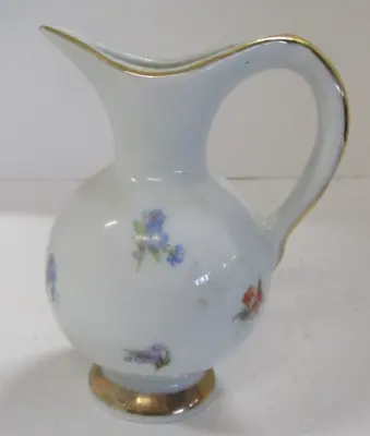 Vintage Naaman Israel Small Floral Pitcher Creamer • $14.99