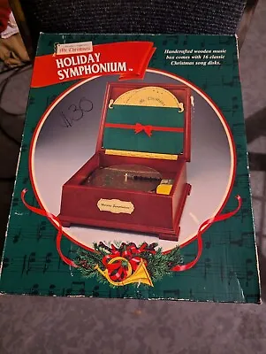 Mr Christmas Gold Label Collection Harmonique Vintage Music Box With Vintage Box • $23