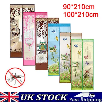  Magnetic Door Mesh Screen Net Anti Mosquito Insect Fly Curtain 90/100cm*210cm • £4.99