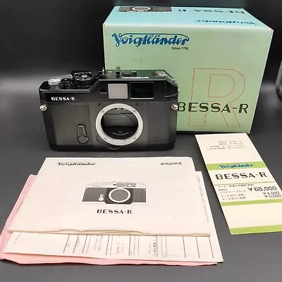 [ NEAR MINT In Box] Voigtlander Bessa R BLACK 35mm Rangefinder Film Camera JAPAN • $534.99