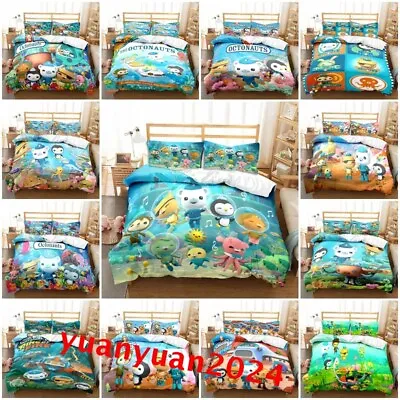 Kids Octonauts 3D Duvet Cover Pillowcases Single Double King Bedding Set Gift UK • £11.99