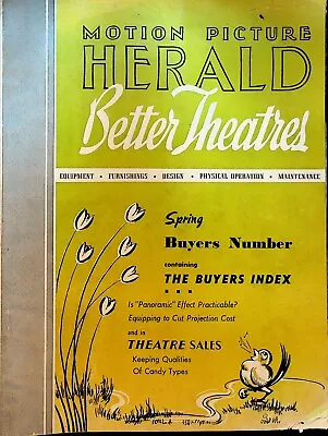 Motion Picture Herald Better Theatres Magazine May 1951 Equipment Design • $28.24