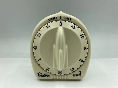 Rare Robertshaw Single Ring - Second Timer 3 Minute Kitchen Timer USA Egg Timer • $59.99