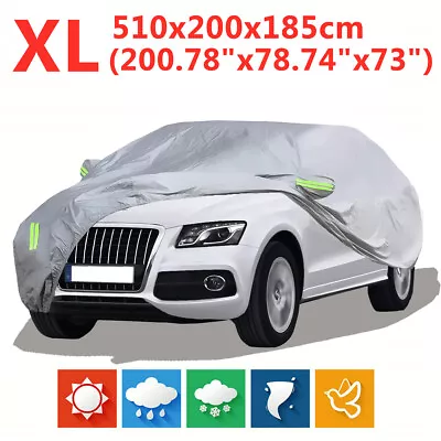 $26.99 • Buy Universal Full Coverage SUV Car Cover Outdoor Dustproof Protection 201 X79 X73 