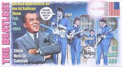 Coverscape Computer Designed 60th Beatles 2nd Appearance On Ed Sullivan Cover • $3