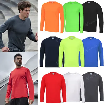 AWDis LONG SLEEVE COOL T JUST COOL WICKABLE TOP. RUNNING TRAINING. KEEP WARM • £6.80