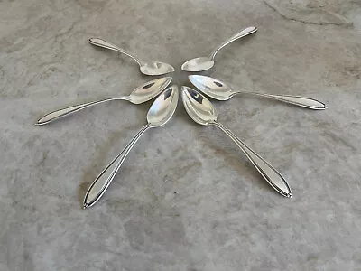 6 Antique Sterling Silver Grapefruit Spoons J.S.& Co (Joseph Seymour) 1857-1870 • $120