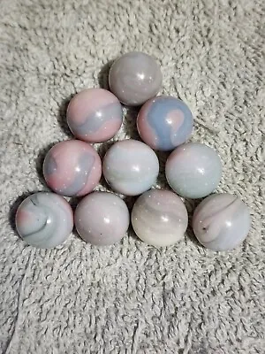 10  Uv  Reactive Jabo Hard To Find Glass Marbles $8.99 Lot H • $8.99