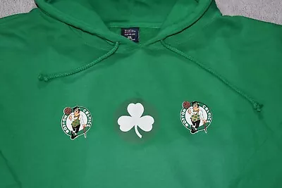 Boston Celtics Vintage Hoodie Sweatshirt Green 2XL XXL NBA Champions Larry Bird • $33.99