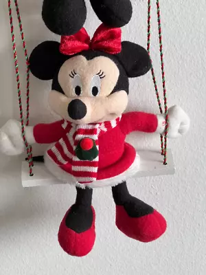 Vintage Rare Disney Mickey Minnie Mouse Christmas Swing Seats Holiday Decoration • $100