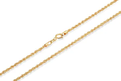 BRAND NEW 14K Yellow Gold 1.5-5mm Italy Rope Chain Twist Link Necklace Hollow • $73.06