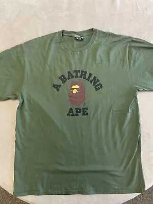 Bape College Tee Green Size 3XL READ DESCPRIPTION • $63.99